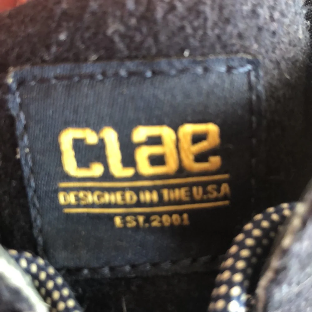 Clae Hoffman‎ Mens Navy Wool Sneakers Sz 9 - EUC